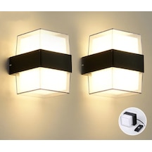 2 Adet Duvar Lambası Led Işık 12w 3200k Gün Işığı Su Geçirmez Gün Işığı