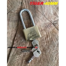 Tiger Uzun Çelik Asma Kilit 40Mm Paslanmaz Yaysız Asma Kilit