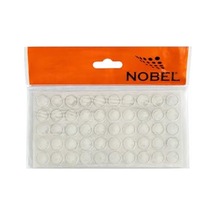 Yapışkanlı Silikon Darbe Önleyici Şeffaf - Kapı & Dolap Stoperi, Ses Azaltıcı, Kaydırmaz Tampon 10 Mm 50 Li Set
