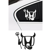 Honda Şeytan Sticker, Honda Sticker, Oto Sticker 25x23 Cm