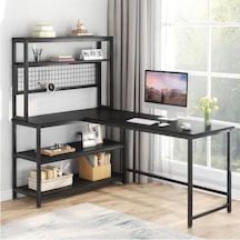 8909 140 Cm Çalışma Masası Bilgisayar Masası Ofis Masası Ders Laptop Masası Siyah 120x60