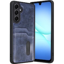 Newface Samsung Galaxy Uyumlu A17 5g Sara Kartvizitli Deri Kılıf - Lacivert Diğer