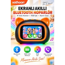 Tf39 Pro Yapay Zekalı Bluetooth Hoparlör Renkli Ekran, Rgb Işık, Alarm Ve Saat Çok Renkli