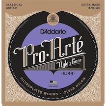 D'addario Ej44 Pro-arte Klasik Gitar Tel Seti - Ekstra Sert Extra Hard Tansiyon Profesyonel Gümüş Kaplama Bakır Sargı, Maksimum Direnç Ve Güçlü Ses Çıkışı