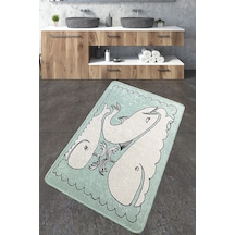 Helsinki Banyo Halısı Djt 70x120 cm Banyo Halısı Paspas Yıkanabilir Kaymaz