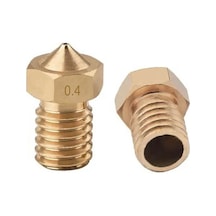 Koodmax 5 Adet 3d Yazıcı Extruder M6 3.0mm / 0.4mm V5 - V6 Pirinç Nozzle Baskı Kafası