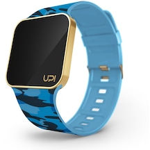 Upwatch Upgrade Matte Gold & blue Camouflage + Unisex Kol Saati