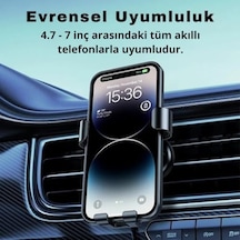 Metal Age Sarsılmaz Havalandırma İçin Ayarlanabilir Metal Araç İçi Telefon Tutucu Araç Tutucu