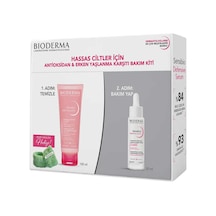 Bioderma Sensibio Foaming Gel 100 ML + Defensive Nemlendirici Bakım Serumu 30 ML + Bilek Havlusu