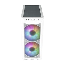 Cooler Master ARGB H500 WGNN S00 Temperli Cam USB-C 3.2 Mid Tower Kasa Beyaz