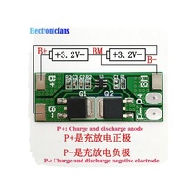 Bms 2s 8a Li-ion 6.4v 8.4v Yeşil Vida Konnektörlü 8 Amps 2 Pol 41mm 3.5mm