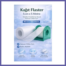Bezos Kağıt Flaster 5 Cm X 5 M Medikal Sabitleme Bandı Hassas Ciltler İçin 1 Adet Nıda
