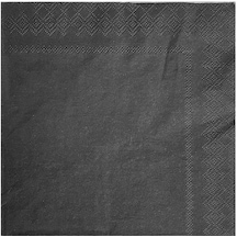 Servis Peçete Siyah 33x33 Cm - 20 Adet