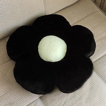 Happyplanet Sandalye Çiçekli Yastık - Siyah 50 x 50 CM