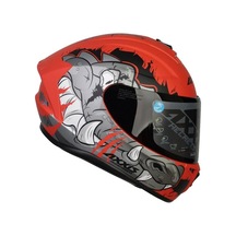 Axxis Draken S Trooper E5 Kapalı Kask Gri - Mat Kırmızı