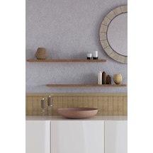 Yankı-BYEG 2li 70 cm Safir Meşe Mdf Duvar Rafı Gizli Bağlantı Kitaplık