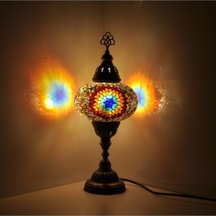 Dekoratif Abajur Gece Lambası Renkli Dekoratif Mozaik Lambası