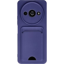 Xiaomi Redmi A3 4g Uyumlu Kılıf Kelvin Kartvizitli Silikon - Lacivert