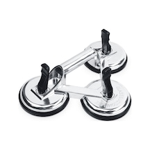 Sgs956 - 155 Kg Üçlü Vantuz Alüminyum Cam Seramik Fayans Ahşap Tutma Taşıma Vantuzu 12cm + 12cm + 12cm