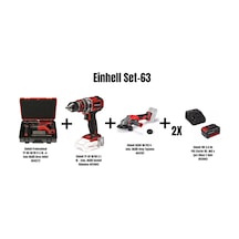 Einhell Set-63 Einhell Professional Tp-hd 18/28 D Li Bl Akülü Kırıcı Delici+einhell Tp-cd 18/50 Li-i Bl Akülü Darbeli Vidalama+einhell Axxıo 18/125 Q
