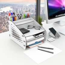 Design Otto Orta Hexa Masaüstü Organizer Çok Renkli