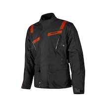 Motoanl Motosiklet Montu 3 Katmanlı Kışlık Astar 4 Mevsim Mont Kırmızı - Siyah