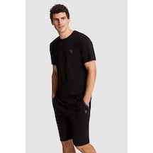 U.s. Polo Assn. Erkek Siyah Pijama Takım 50326135-vr046
