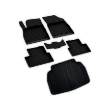 Ferrous Autoaccessories Toyota C-hr İle Uyumlu 4d Paspas Ve Stepnesiz 3d Bagaj Havuzu 2016 2023 Açık Bej