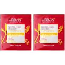 Twisted Curls Hibiscus & Shea Butter Kıvırcık Ve Dalgalı Saçlara Özel Duş Öncesi Saç Bakım Maskesi 50 Ml- Vegan 2li Paket