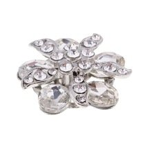 Suntek Sahte Kristal Yapay Elmas Çiçek Düğmeleri Süsleme Zanaat Dekor 25mm Beyaz