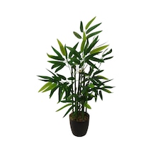 Mini Bambu Ağacı Yedi Gövdeli Yeşil Bambulu Yapay Ağaç