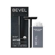 Pirinç Ağırlıklı Saplı Ve 10 Çift Kenarlı Güvenlik Tıraş Bıçağı Yedekli, Erkekler İçin Tek Bıçaklı T