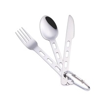 Kamp Sofra Takımı Setleri - Paslanmaz Çelik Kaşık Çatal Bıçak - Eşleşen Eşleşen Hızlı Kanca - Sırt Çantasıyla Gezinme/yürüyüş/kamp İçin Hafif Gereçler Diğer