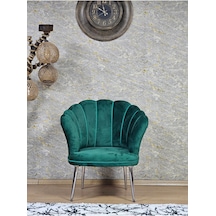 Tekli Papatya Çay Seti Koltuk Krom Sivriltme Ayak, Balkon, Salon, 001