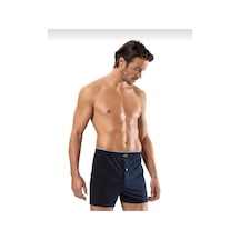 Erdem 1400 Erkek Penye Düz Renk Boxer 12 Adet Lacivert