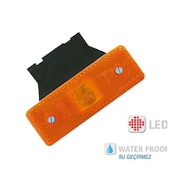 Kamyon Tır Dorse Otobüs Yan Marker Lamba 12 Adet Sarı 12V-24 V 12V