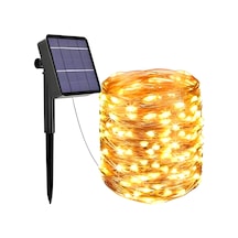Ack Solar Güneş Enerjili Gün Işığı,100 Led, 10 Metre, 8 Modlu, Peri Led Bahçe, Veranda, Avlu, Balkon, Havuz Kenarı, Düğün, Parti, Peyzaj Aydınlatma Su Geçirmez Lamba .