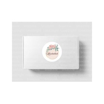 Çiçek Desenli Mashallah Etiketi Yuvarlak Mat Sticker Bebek Partisi Kutlama Mevlit 4 Cm 90 Adet Çok Renkli