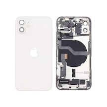 Apple Uyumlu iPhone 12 Full Dolu Kasa Beyaz 00
