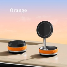 Goldenqian 360 Iphone Xiaomi Huawei İçin Manyetik Vakum Vantuz Tutucu Evrensel Cep Telefonu Tutucu Çok Senaryolu İçin Katlanır Stand Orange Orange