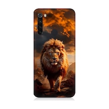 Xiaomi Redmi Note 8 Uyumlu Silikon Kılıf Yırtıcı Aslan Kral