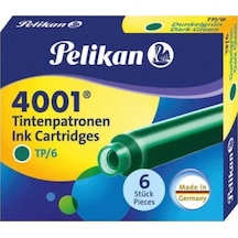 Dolma Kalem Kartuşu Küçük Koyu Yeşil 6 Lı 4001 Çok Renkli