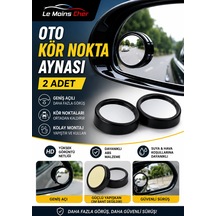 Bmw 3 Serisi Luxury Line Oto Kör Nokta Aynası 2 Adet Yapıştırıcılı Geniş Açılı