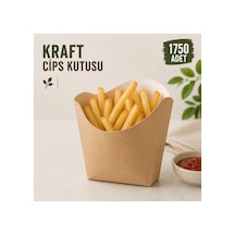 Kraft Cips Kutusu 1750 Adet Karton Atıştırmalık Servis Kutusu - 917658785
