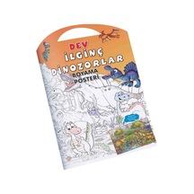 Dev İlginç Dinozorlar - Boyama Posteri