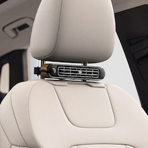 Boatshop1 Memo Cf04 Taşınabilir Araç Koltuğu Fanı - Usb Güçlü 3 Hız Ayarlı Siyah Ahşap Desen Yaz Sıcağı İçin Sürücü Ve Yolcular İçin