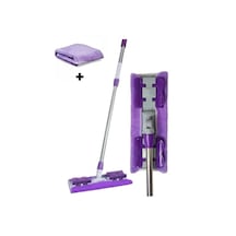 Yedek Bezli Pratik Mandallı Mop Mor