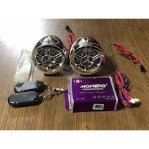 Motosiklet Bluetoothlu Mp3 Çalar Radyo Alarm Sd Kart Usb Türkçe
