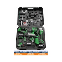 Akülü 3 Bataryalı Ba011237 5 Li Set Taşlama+vidalama+hilti+somun+testere