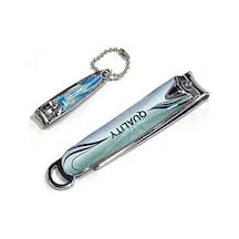 Paslanmaz Çelik 2'li Tırnak Makası Seti / 10 Cm / Törpülü Büyük Boy / Küçük Boy